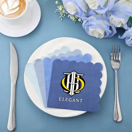 Scallop Beverage Napkins - Custom Shot Glass Now