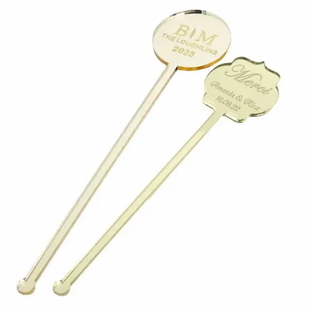 Metallic Acrylic Stir Sticks - Custom Shot Glass Now