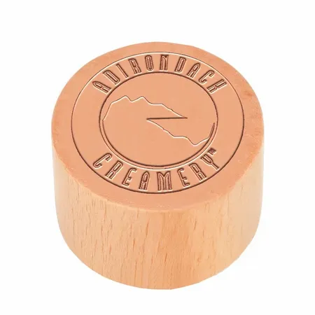 Round Wood Rubber Stamps - Custom Shot Glass Now