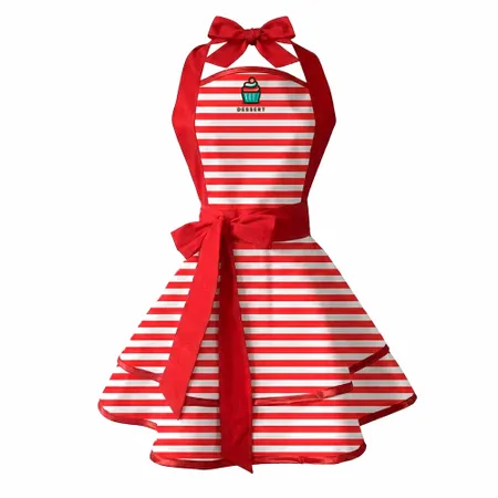 Classic Stripe Double Layer Cotton Aprons - Custom Shot Glass Now