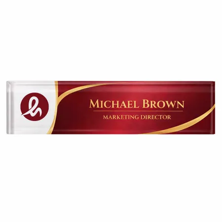 Acrylic Desktop Name Badges - Custom Shot Glass Now