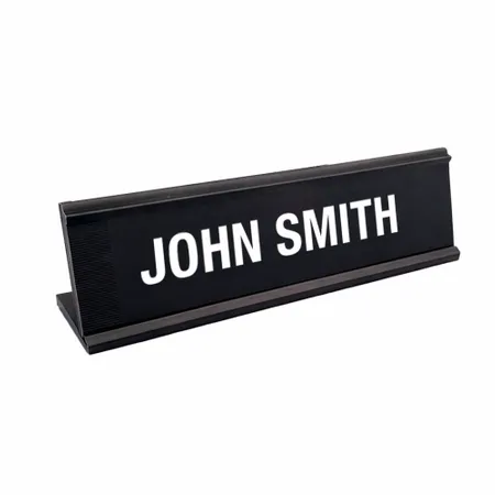 Metal Desktop Name Badges - Custom Shot Glass Now
