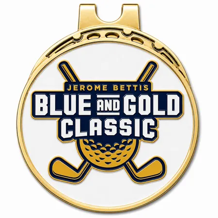 Hard Enamel Golf Ball Marker with Hat Clips - Custom Shot Glass Now