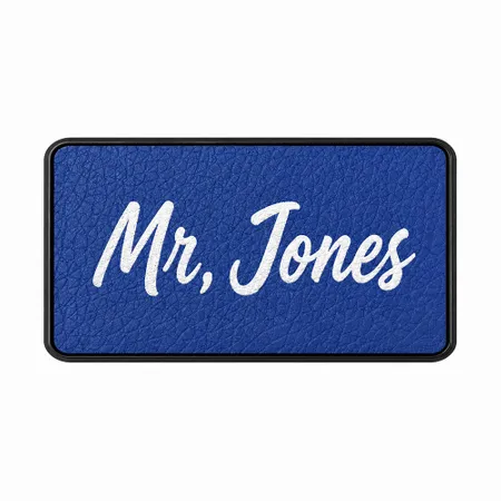 Leather Name Badges - Custom Shot Glass Now