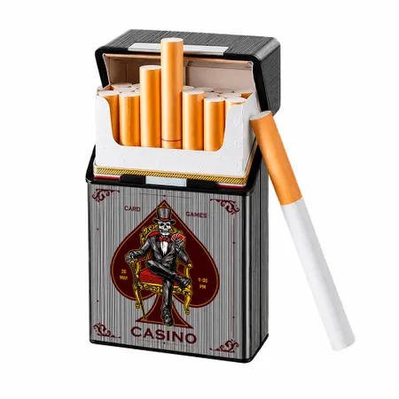 Metal Lid Cigarette Cigarette Cases - Custom Shot Glass Now
