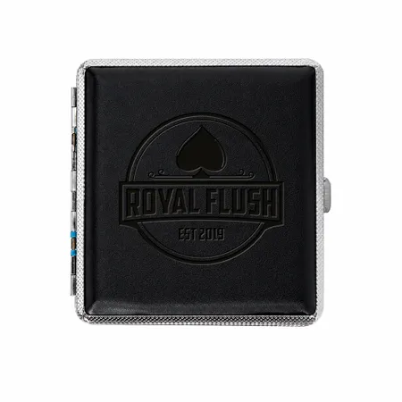 Leather Grain Metal Cigarette Cases - Custom Shot Glass Now