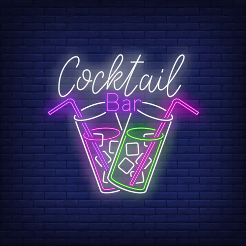 Cocktail Bar Neon - Custom Shot Glass Now