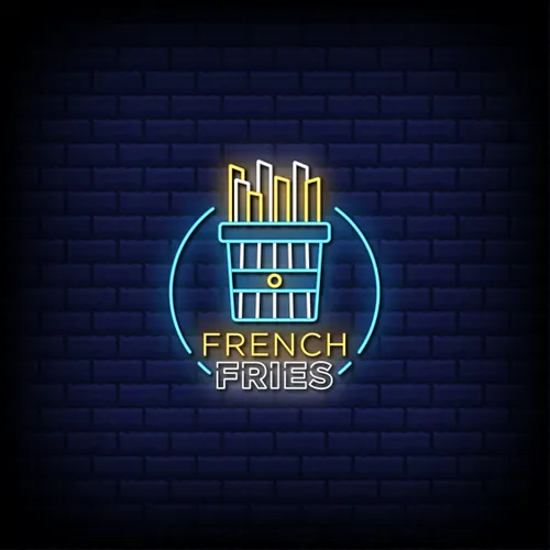 French Fries Shop Neon Sign - Custom Shot Glass Now