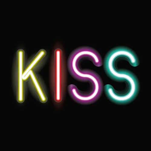 Kiss Neon Sign - Custom Shot Glass Now