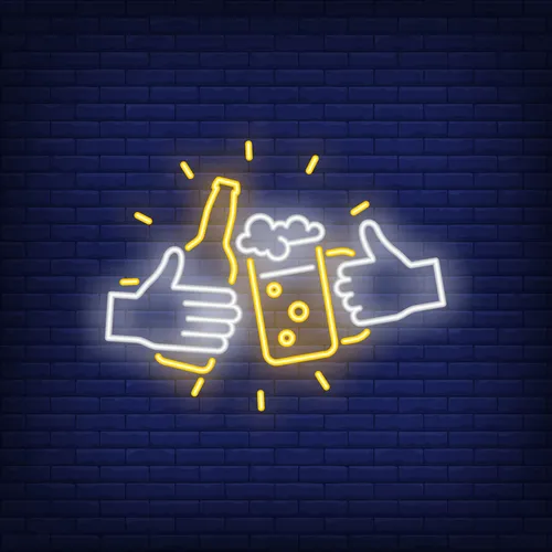 Octoberfest Neon Sign - Custom Shot Glass Now