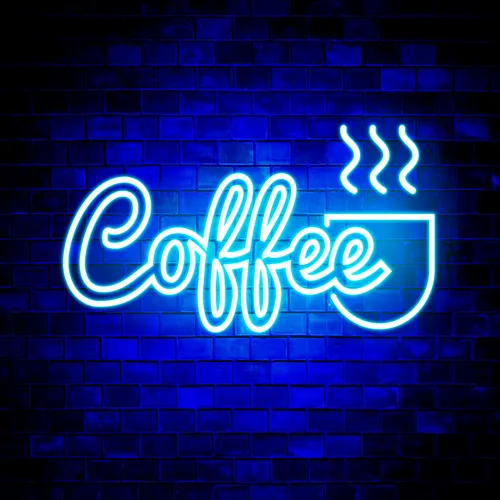 Coffee Neon Sign - Custom Shot Glass Now