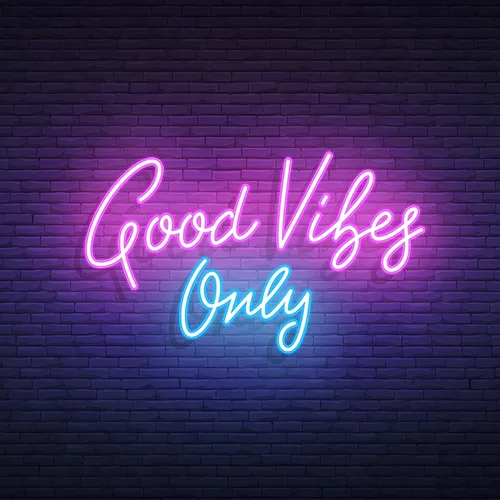 Good Vibes Only Neon Sign - Custom Shot Glass Now