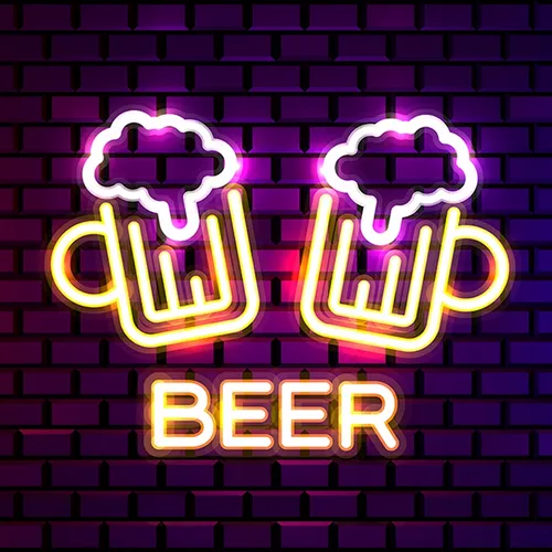 Beer Bar Neon Sign - Custom Shot Glass Now