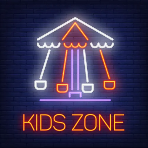 Fun Kids Zone Neon Sign - Custom Shot Glass Now