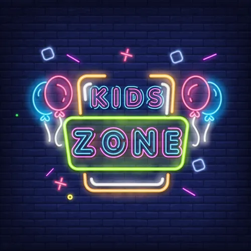 Funky Kids Zone Neon Sign - Custom Shot Glass Now