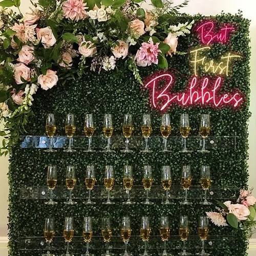 But First Bubbles Neon Sign - Custom Shot Glass Now