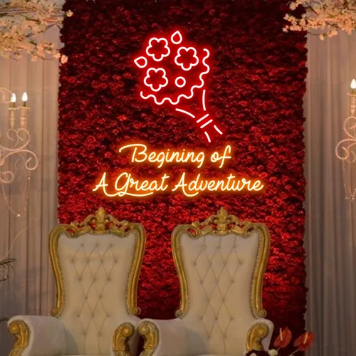 Beginning of a Great Adventure Neon Sign - Custom Shot Glass Now