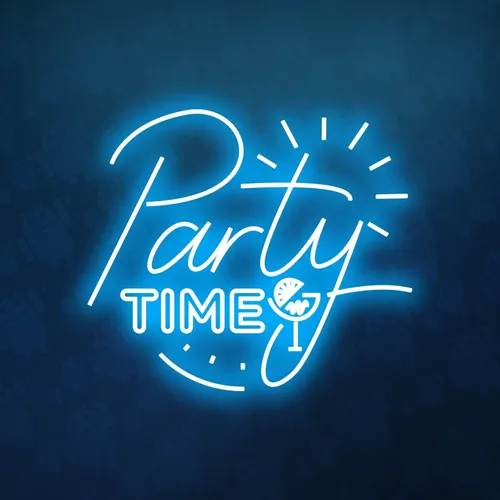 Party Time Neon Sign - Custom Shot Glass Now