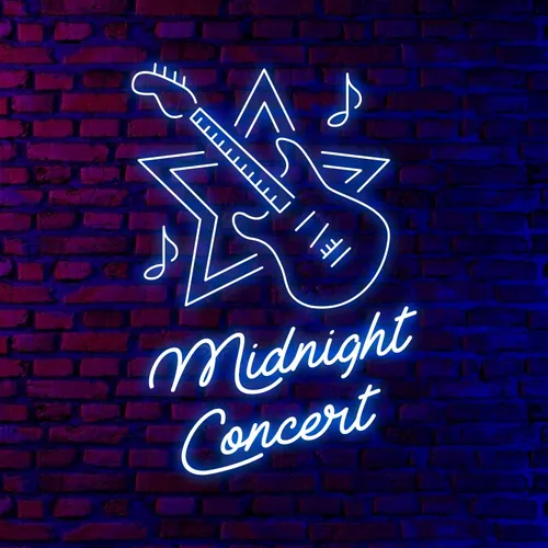 Midnight Concert Neon Sign - Custom Shot Glass Now