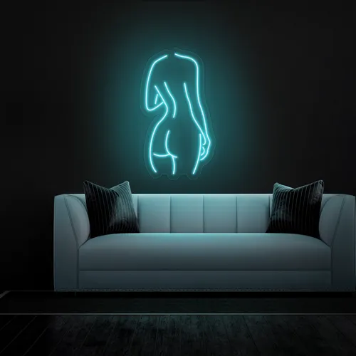 Sexy Silhouette Neon Sign - Custom Shot Glass Now