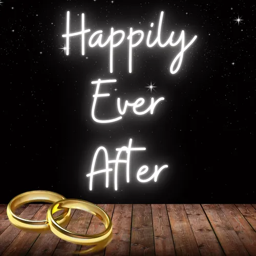 Happily Ever After Neon Sign - Custom Shot Glass Now