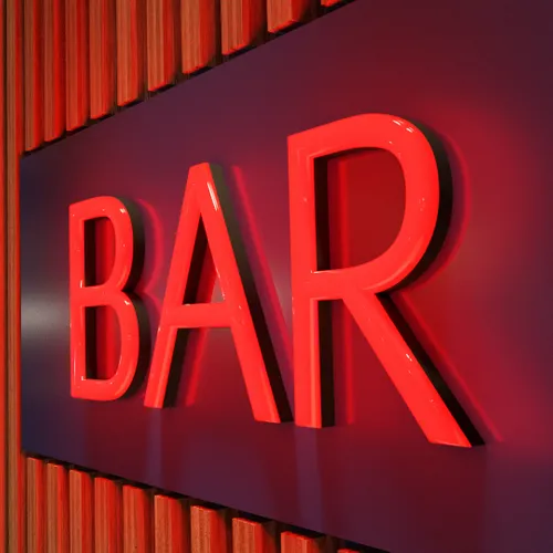 Acrylic Neon Sign - Custom Shot Glass Now