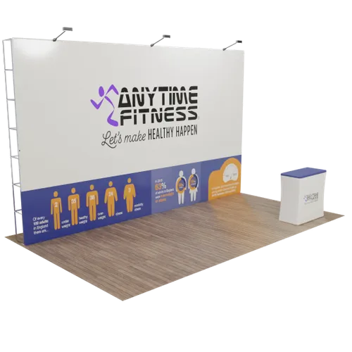 Custom Pop Up Trade Show Display 20' x 10' - Custom Shot Glass Now