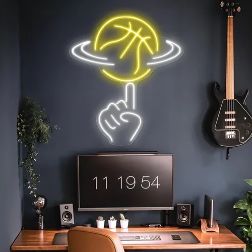 Ball Toss Neon Sign - Custom Shot Glass Now