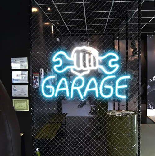 Garage Neon Sign - Custom Shot Glass Now