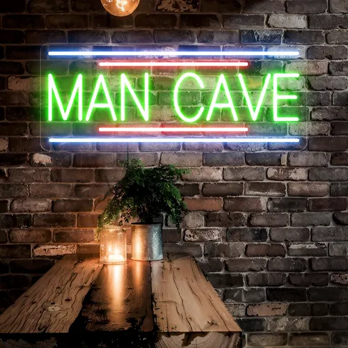 Man Cave Neon Sign - Custom Shot Glass Now