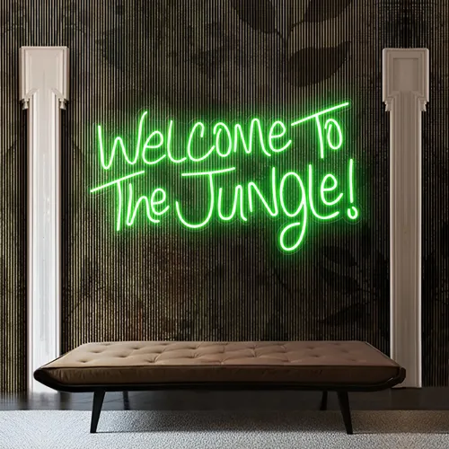 Welcome To The Jungle LED Neon Sign - Custom Shot Glass Now
