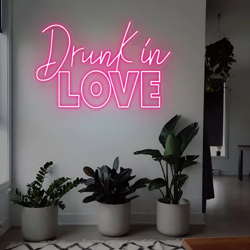 Drunk in Love Neon Sign - Custom Shot Glass Now