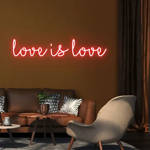 Love Is Love Neon Sign - Custom Shot Glass Now