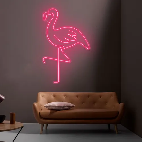 Flamingo Neon Light - Custom Shot Glass Now