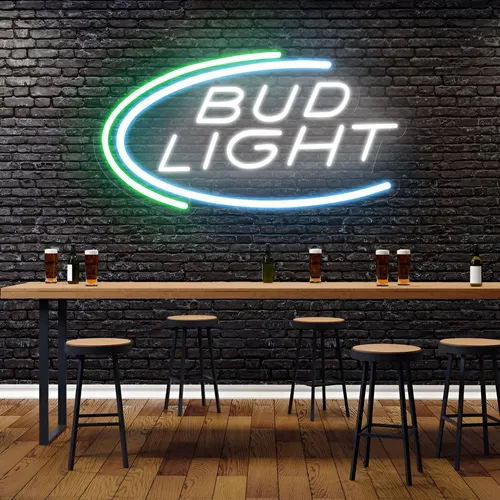 Bud Light Neon Sign - Custom Shot Glass Now
