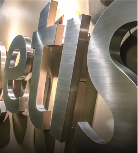 Stainless Steel Signs - Custom Shot Glass Now