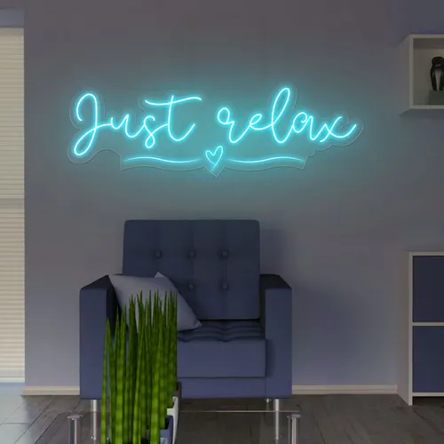 Just Relax Neon Sign - Custom Shot Glass Now