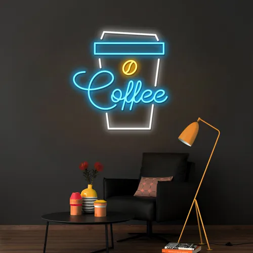 Snazzy Eye-catching Coffee Neon Sign - Custom Shot Glass Now
