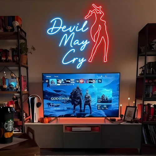 Devil May Cry Neon Sign - Custom Shot Glass Now