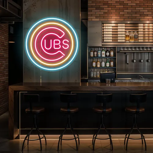 Cubs Neons Sign - Custom Shot Glass Now