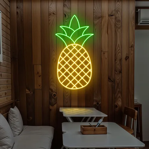 Neon Pineapple Light - Custom Shot Glass Now