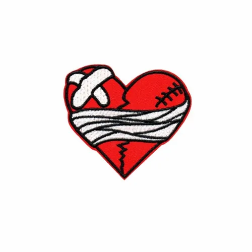 Battered Heart Patch - Custom Shot Glass Now