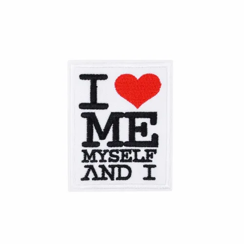 Black and White Me Myself and I Patch - Custom Shot Glass Now