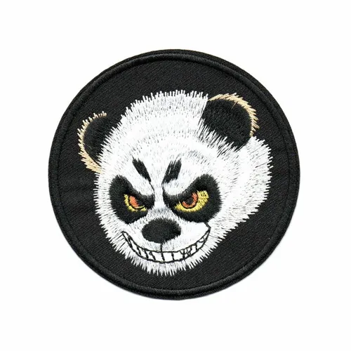 Black Angry Panda Patch - Custom Shot Glass Now