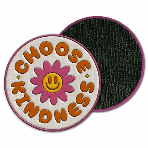 Round Choose Kindness Velcro Patch - Custom Shot Glass Now