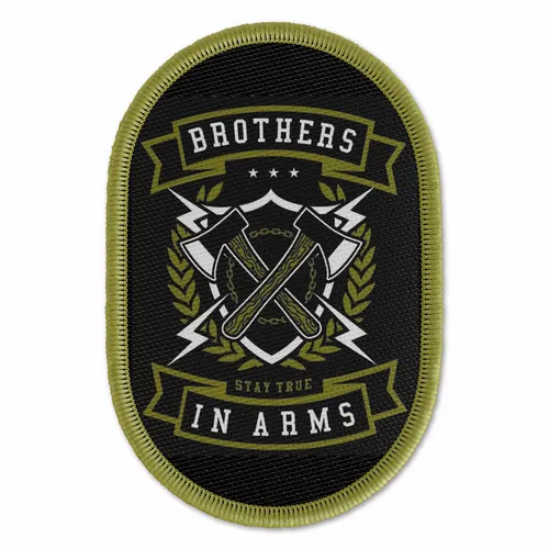 Brothers In Arms Military Patch - Custom Shot Glass Now
