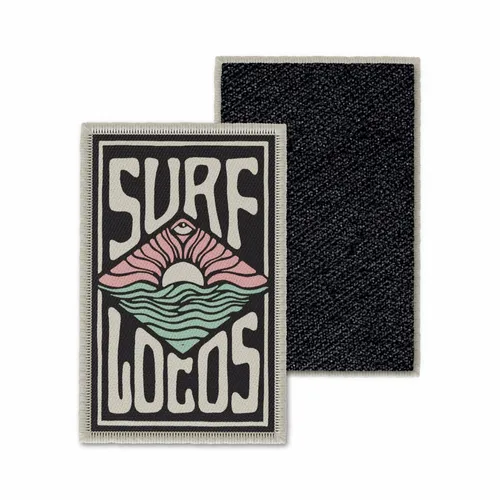 Rectangle Surf Locos Velcro Patch - Custom Shot Glass Now