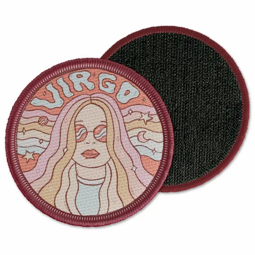 Round Virgo Velcro Patch - Custom Shot Glass Now