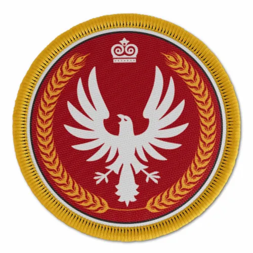 Yello and Red Bird Military Patch - Custom Shot Glass Now