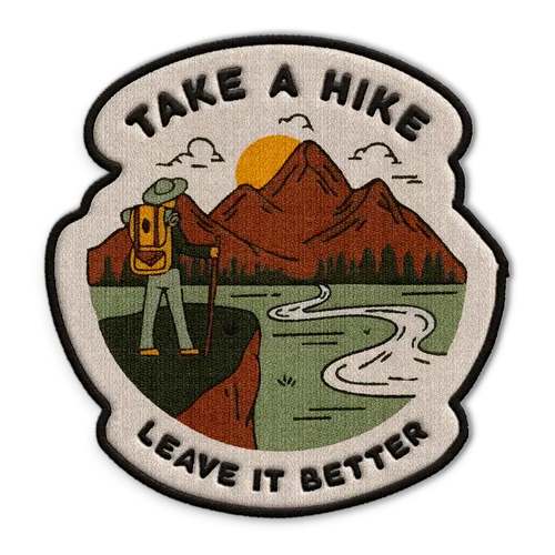 Take A Hike Hat Patch - Custom Shot Glass Now